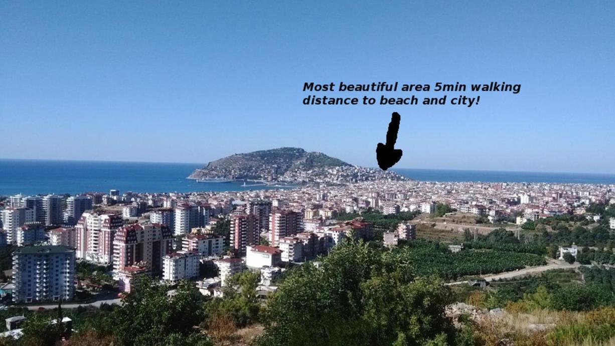 Beautiful Sultan House At Cleopatra Beach 1 With Umbrellas, Balcony, Barbecue, Private 100Mbps Wifi, Smart Tv, Table Games, Vip Trans-Fer - Beautiful Apartmenthouse Alanya Buitenkant foto